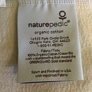 Naturepedic 100% organic waterproof crib mattress pad